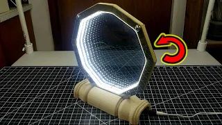 Make a 2 Sided, Desktop Infinity Mirror...