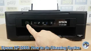 Epson Expression Home XP-2205: How to do Printhead Cleaning Cycles and Improve Print Quality