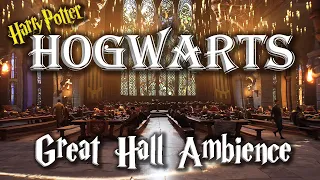 Hogwarts Great Hall Ambience ASMR Dining Hall POV Harry Potter edits Hogwarts Legacy