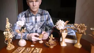 Миниатюрная резьба по дереву Владимира Налимова How to make wooden flowers