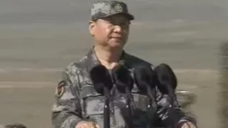 Xi Jinping inspects military parade at PLA 90th birthday