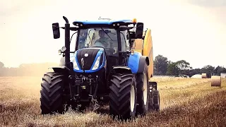 Prasowanie słomy po rzepaku 2021 2xNew Holland