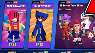 NEW FREE BRAWLER! 😱 - OMG! Huggy Wuggy!  #huggywuggy #brawlstars