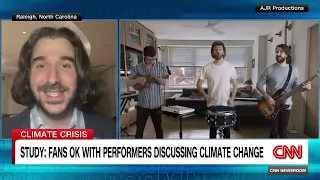 AJR's Adam Met on CNN about new research showing music fans want artists to talk climate change