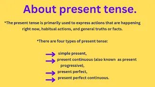 #about present tense in detail #part-1.#english #grammar #kid #1stgrade #trending#yt #ytviral #tense