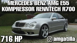 Mercedes Benz AMG E55 Kompressor Renntech R700 | Dragy times from 100-300 Km/h & 60-150 Mph