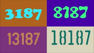 QUAD VISION counting numbers 1 to 20,000 in multi-color fonts!
