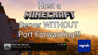 Host a Minecraft: Java Edition Server WITHOUT Port Forwarding!!! (2024)