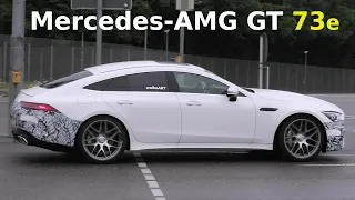 Mercedes Erlkönig AMG GT 73e 4matic+ Hybrid prototype * 4K SPY VIDEO