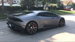 LOUD B-Rogue Straight Piped Lamborghini Huracan Fly by & Acceleration!