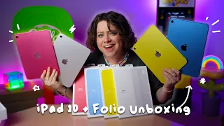 Unboxing Every iPad 10th Gen - Pink, Yellow, Blue, Silver and their Smart Folios