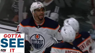 GOTTA SEE IT: Evander Kane Completes First Career Playoff Hat Trick vs. Kings