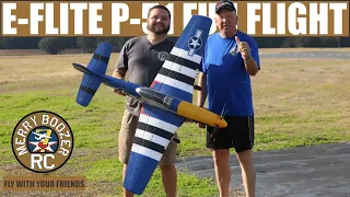 E-flite P-51D Mustang 1.5m BNF Basic with Smart Fun Flight EFL01275