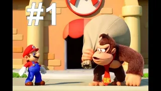 Mario vs Donkey Kong (Nintendo Switch) - W1 (Mario Toy Company) | #kiddiezone