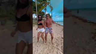 Учимся танцам в Доминикане на пляже Баваро Punta Cana. #shorts