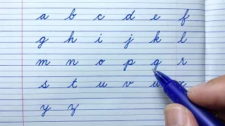 How to write English small letters abcd | Cursive writing a to z | Cursive handwriting practice
