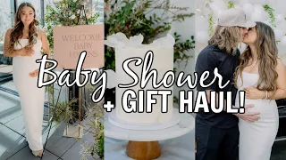 BABY SHOWER VLOG + Baby Registry Gift Haul! Julia & Hunter Havens