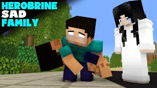 FULL EPISODE OF HEROBRINE FAMILY - VERY TOUCHING MONSTER SCHOOL MINECRAFT STORY