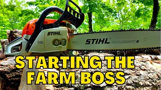 How to Start a Stihl Farm Boss Chainsaw | Fires Up Every Time!