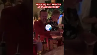 Aaron Paul & Bryan Cranston of Breaking Bad bartending at Drakes Birthday Party