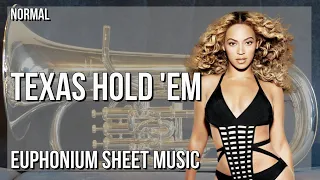 Euphonium Sheet Music: How to play TEXAS HOLD 'EM by Beyonce