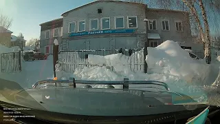 Городские улицы зимой.