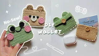 ♡ Crochet No-Sew Wallet Tutorial | Frog & Bear Card Holder ♡