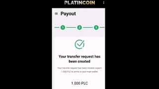 Вывод Platincoin PLC из кабинета инструкция