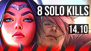 IRELIA vs SETT (TOP) | 8 solo kills, 600+ games | EUW Master | 14.10