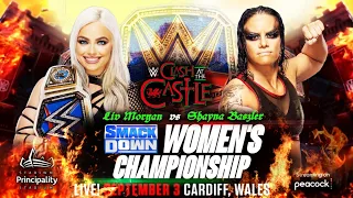 WWE Clash At The Castle 2022 Liv Morgan vs Shayna Baszler Official Match Card