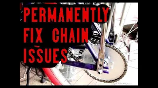 Repair Broken Chain Keeps Coming Off Motorized Bicycle