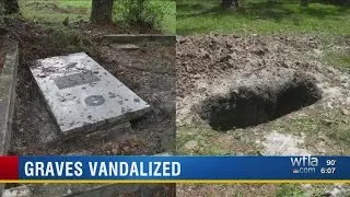 Graves vandalized