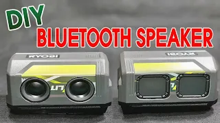 Build A Bluetooth Speaker Using Old Ryobi Battery Box