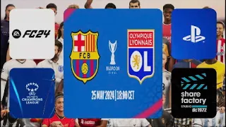 #FC24 ▪ FC Barcelona 🆚 Olympique Lyonnais ▪ UEFA Women's Champions League 🏆 Final #PS5