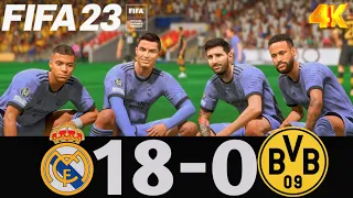FIFA 23 - What Happen If Ronaldo Messi Neymar And Mbappe Play Together On Real Madrid