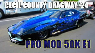 PRO MOD 50K E1 Cecil County Dragway 2024 05 11 NHRA LODRS NED#1