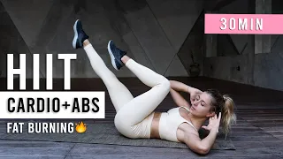 FAT BURNING CARDIO & ABS WORKOUT | Do This 30 Min HIIT Workout To Burn 300 Calories