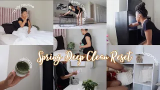 Single Mom Spring DEEP CLEAN With ME | Monthly Reset| 2023