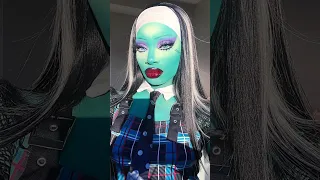 frankie stein monster high makeup tutorial 🧟‍♀️☠️ #halloweenmakeuplook