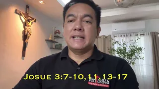 Ang Pagninilay sa Unang Pagbasa, Huwebes, Aug. 17, 2023, Josue 3:7-10,11,13-17