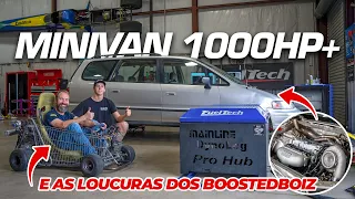 +1000hp MINIVAN! 200cc Turbo FuelTech SHOPPING Cart!? Boostedboiz at FuelTech USA! English Subtitles