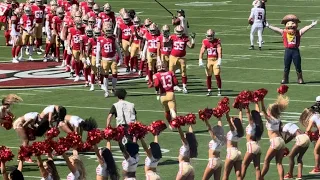 49ers Brock Purdy gets HUGE ovation during player announcements 🗣️