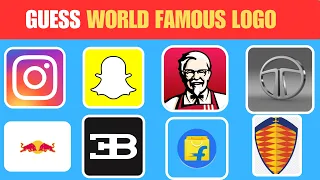 Guess the Logo in 5 seconds | 50 Famous Logos | Logo Quiz 2024