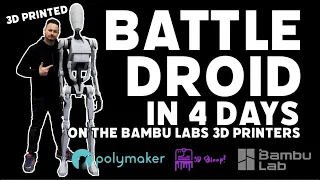 The Power of Bambu Lab Printers: Printing the Star Wars Battle Droid in 4 Days!