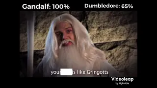 Gandalf vs Dumbledore with Healthbars