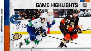 Canucks @ Ducks 4/11 | NHL Highlights 2023