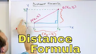 01 - The Distance Formula, Pythagorean Theorem & Midpoint Formula - Part 1 (Calculate Distance)