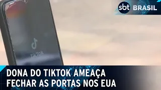 Dona do TikTok declara preferir fechar nos EUA a perder o controle no país | SBT Brasil (26/04/24)