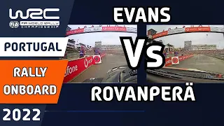 WRC Rally Onboard Split-Sceen : Elfyn Evans Vs Kalle Rovanperä - WRC Vodafone Rally de Portugal 2022