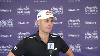 Matthias Schwab Thursday Flash Interview German 2022 Charles Schwab Challenge